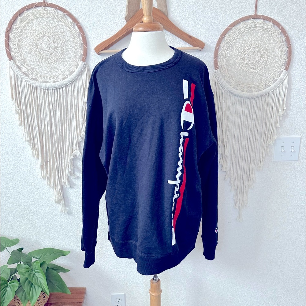 Champion blue spellout men’s pullover sweatshirt XL